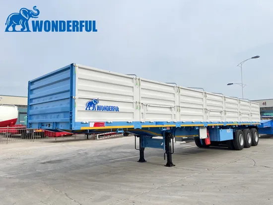 3 4 5 Achsen Luftmechanische Federung 34t 80t Kapazität Schwerlasttransport von Schüttgütern T700 Stahl Hohe Seitenwand Dump Full Truck Semi Trailer Seitenwand