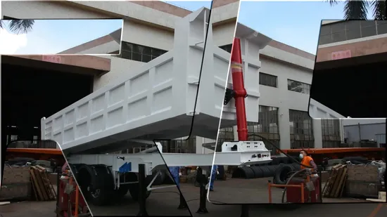 Heißer Verkauf Hydraulischer kleiner 3- oder 4-Achsen-Seitenkipper-Kippanhänger