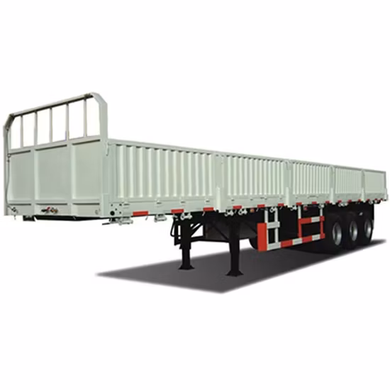 Heavy Duty 40FT 3 Achsen 70 Tonnen Seitenwand Zaun Semi Trailer Cargo Box Trailer für Fracht Schüttgüter
