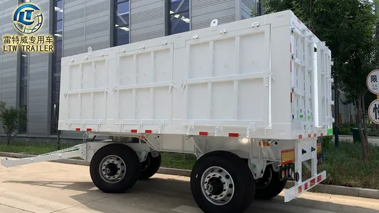 Heavy Duty 20t Dolly Tow Cargo Transport Seitenkipper Zaun Volldeichsel Anhänger