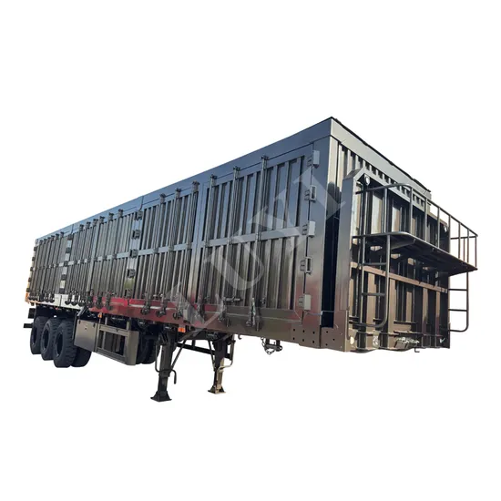 3 Achsen Transport Van Semi Trailer Heißer Verkauf Schüttgut Container Transport Trocken