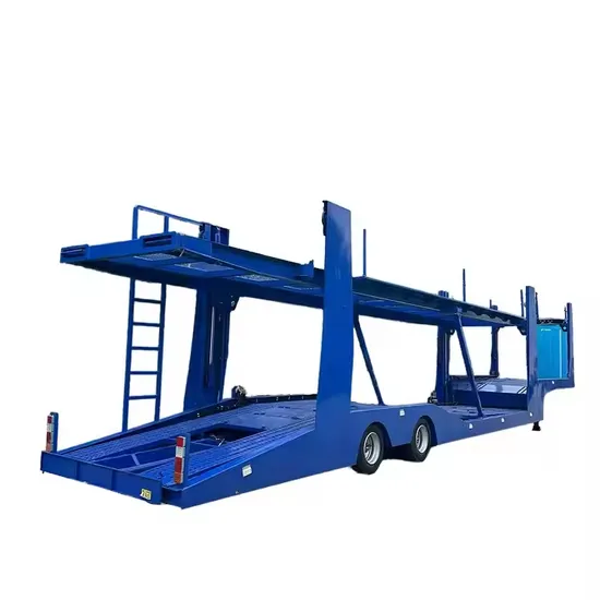 2-achsiger Doppeldecker-Stahl-Autotransport-Sattelauflieger für Autotransporter