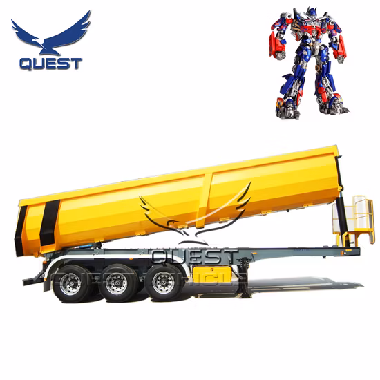 3 Achsen Bulk Seeds Getreidetransport 35cbm Dump Kippen Semi Trailer