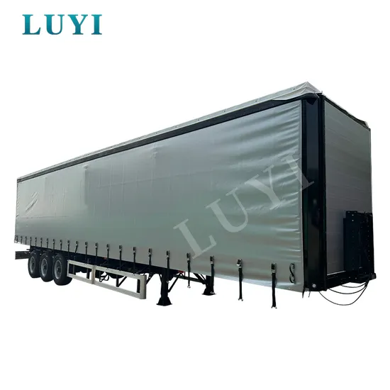 3-Achsen-127 m3 Cargo Side Curtain Truck Sattelanhänger für den Transport von Schüttgütern