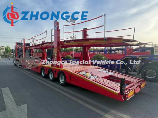 Luxuda Europäischer Standard 2/3 Achsen Autotransport Sattelauflieger Luftfederung