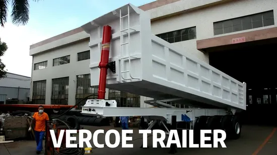 32 40 45 Cbm U-Typ Kipper Sattelauflieger Kippanhänger zum afrikanischen Markt Sambia Tansania Kenia