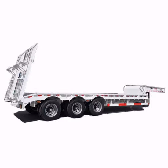 Hochfester 6-Achs-Tiefbettanhänger 60 80 100 Tonnen Frachttransport Tiefbett-Lowboy-LKW-Sattelauflieger